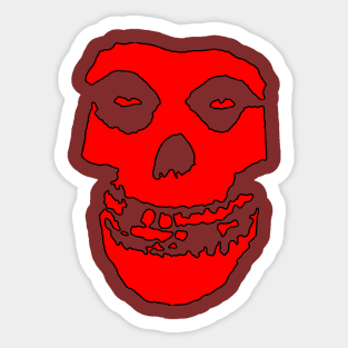 Crimson Ghost - Red Solid Sticker